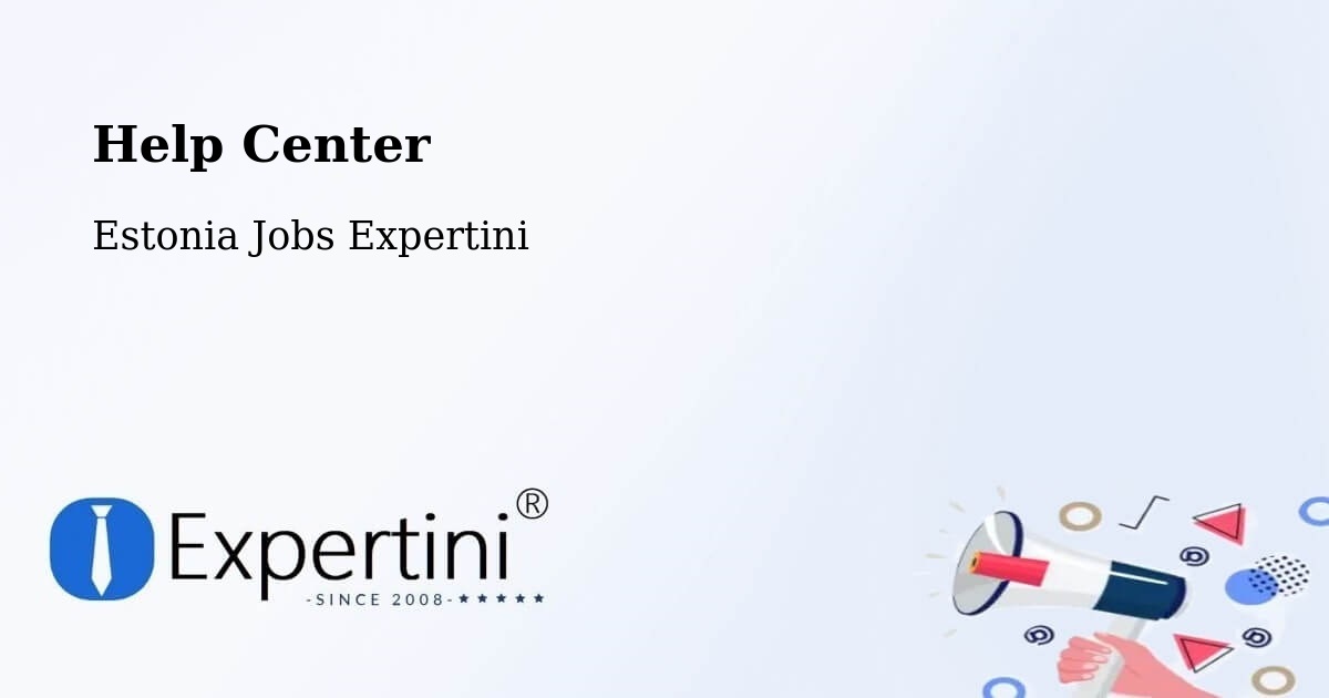 Help Center – Jüri - Estonia Jobs Expertini